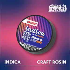 Dialed In - Classic - Rosin Gummies - Indica - Lux Cherry - 100mg 10pk