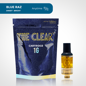 The Clear - Blue Raz - Hybrid - Cart - 1g