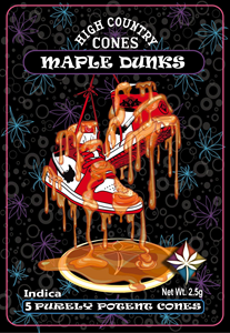 High Country Cones - Maple Dunks - Pure Melt 5 Pack - 2.5g