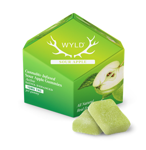 Wyld - Sour Apple - Sativa -  Gummies - 100mg