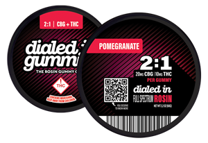 Dialed In Gummies - Rosin - Pomegranate - 2:1 - 100mg