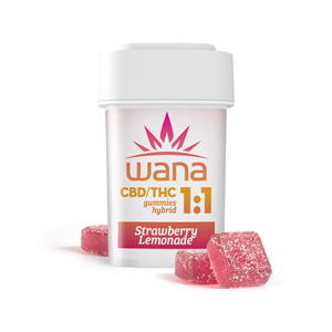 Wana Classic - Gummies - Strawberry Lemonade [1:1 CBD/THC] - 100mg